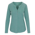 Mini waffle notch V neck Henly