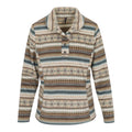 Aztec jacquard woven fleece pullover