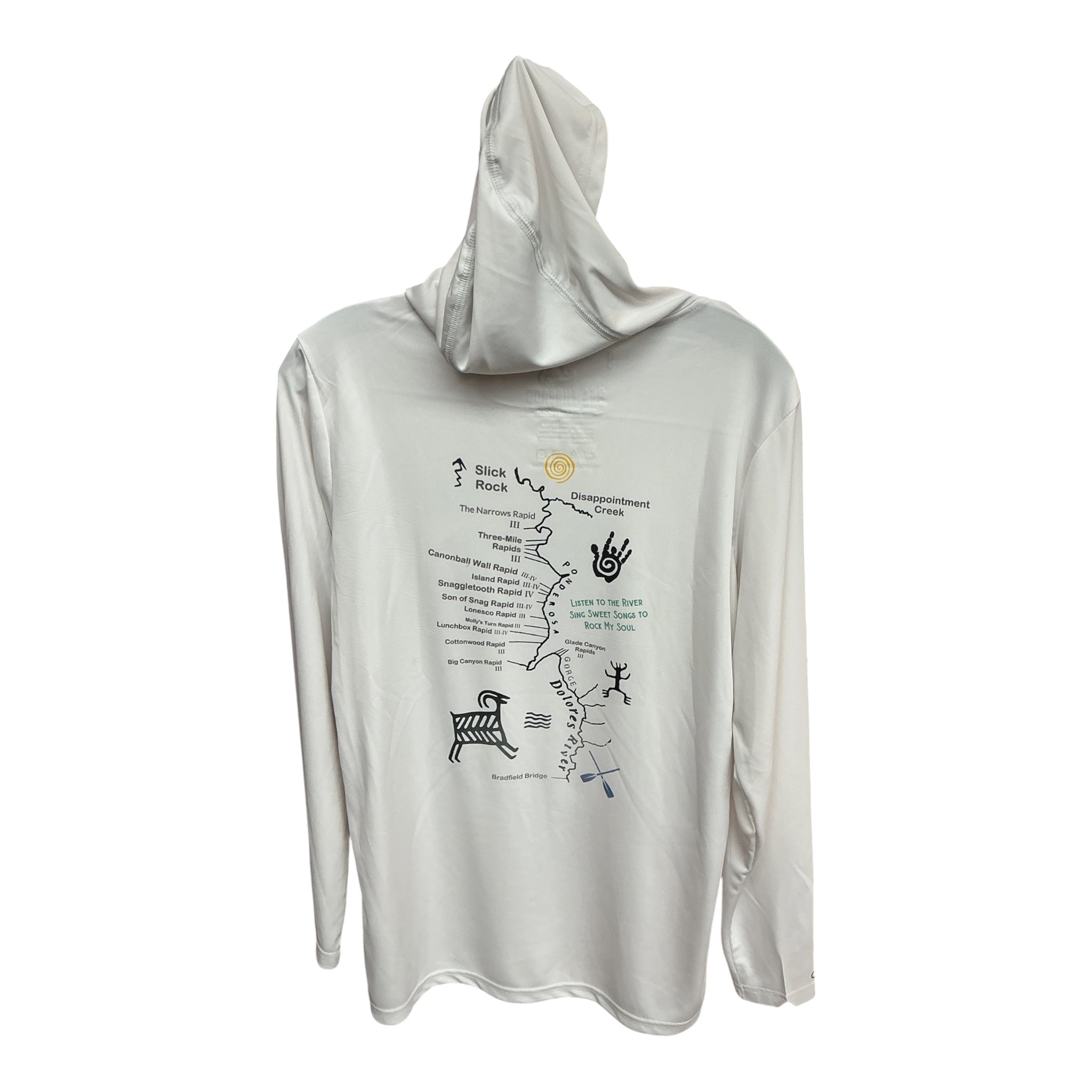 Dolores River Map Sun Hoody