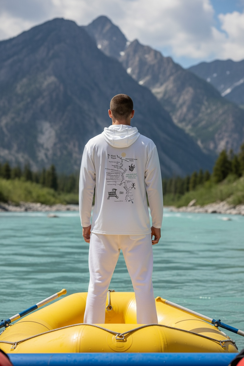Dolores River Map Sun Hoody