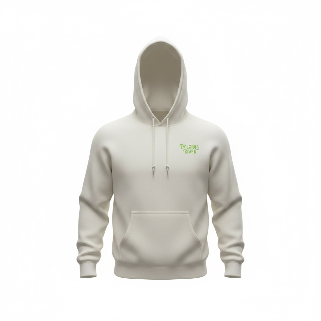 Dolores River Map Hoodie Tan Series 2