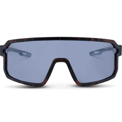 Optic Nerve-Scraggy Matte  Tortoise w/ Polarized Smoke Lens Silver Mirror