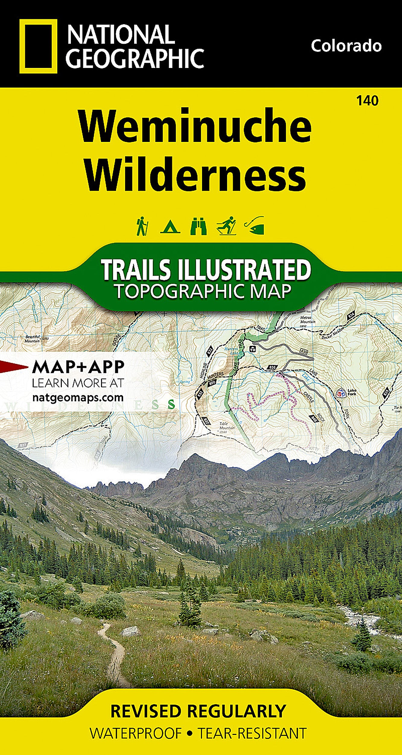 Nat Geo-Weminuche Wilderness No.140