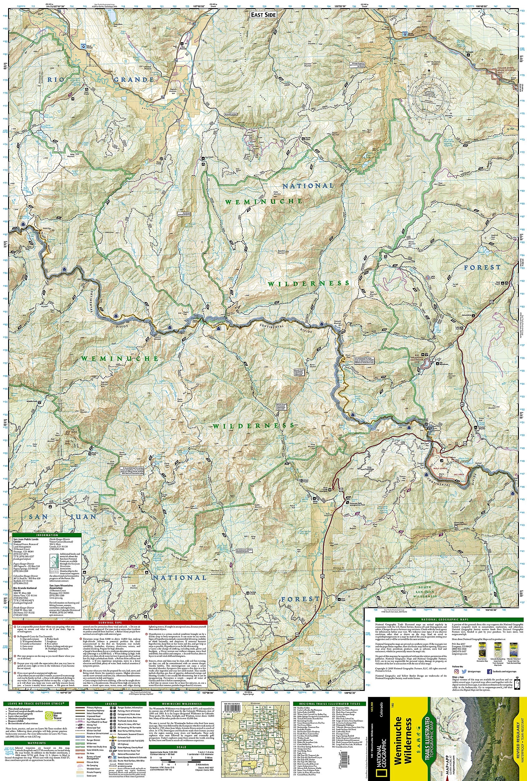 Nat Geo-Weminuche Wilderness No.140