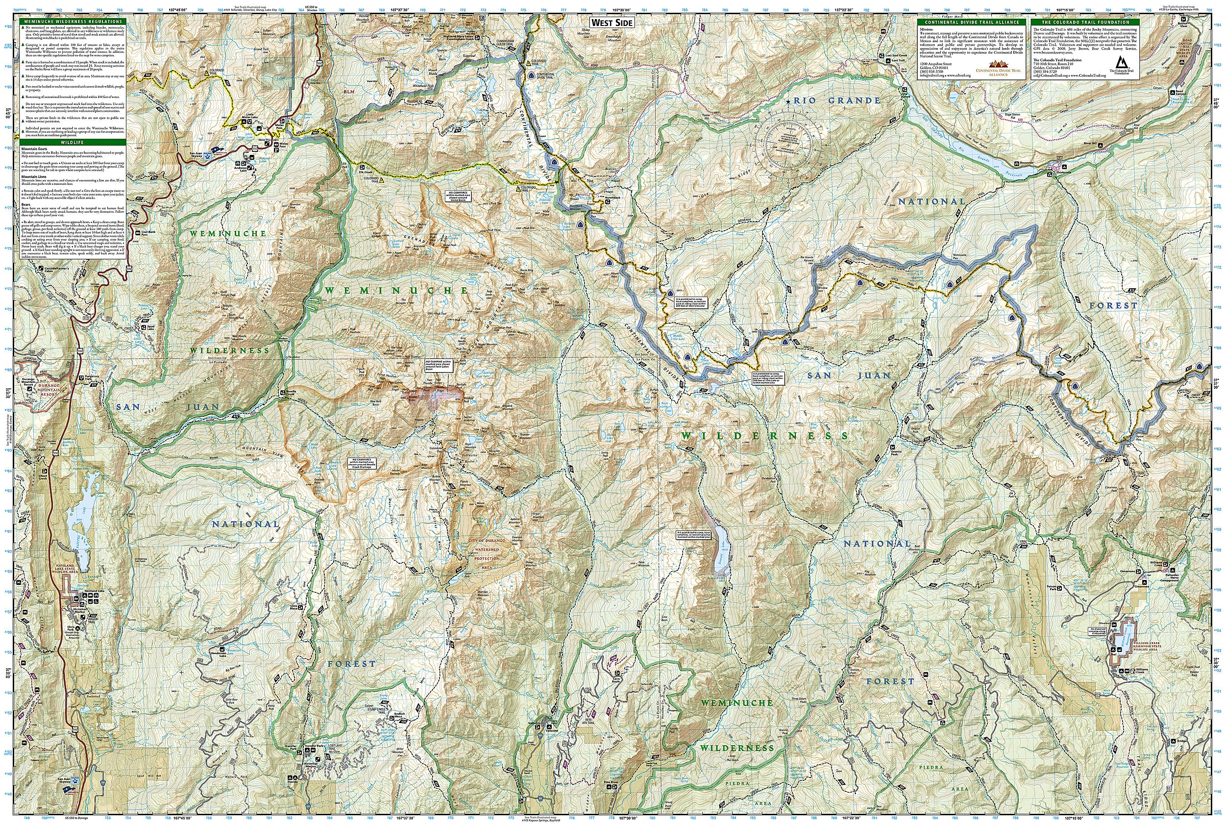 Nat Geo-Weminuche Wilderness No.140