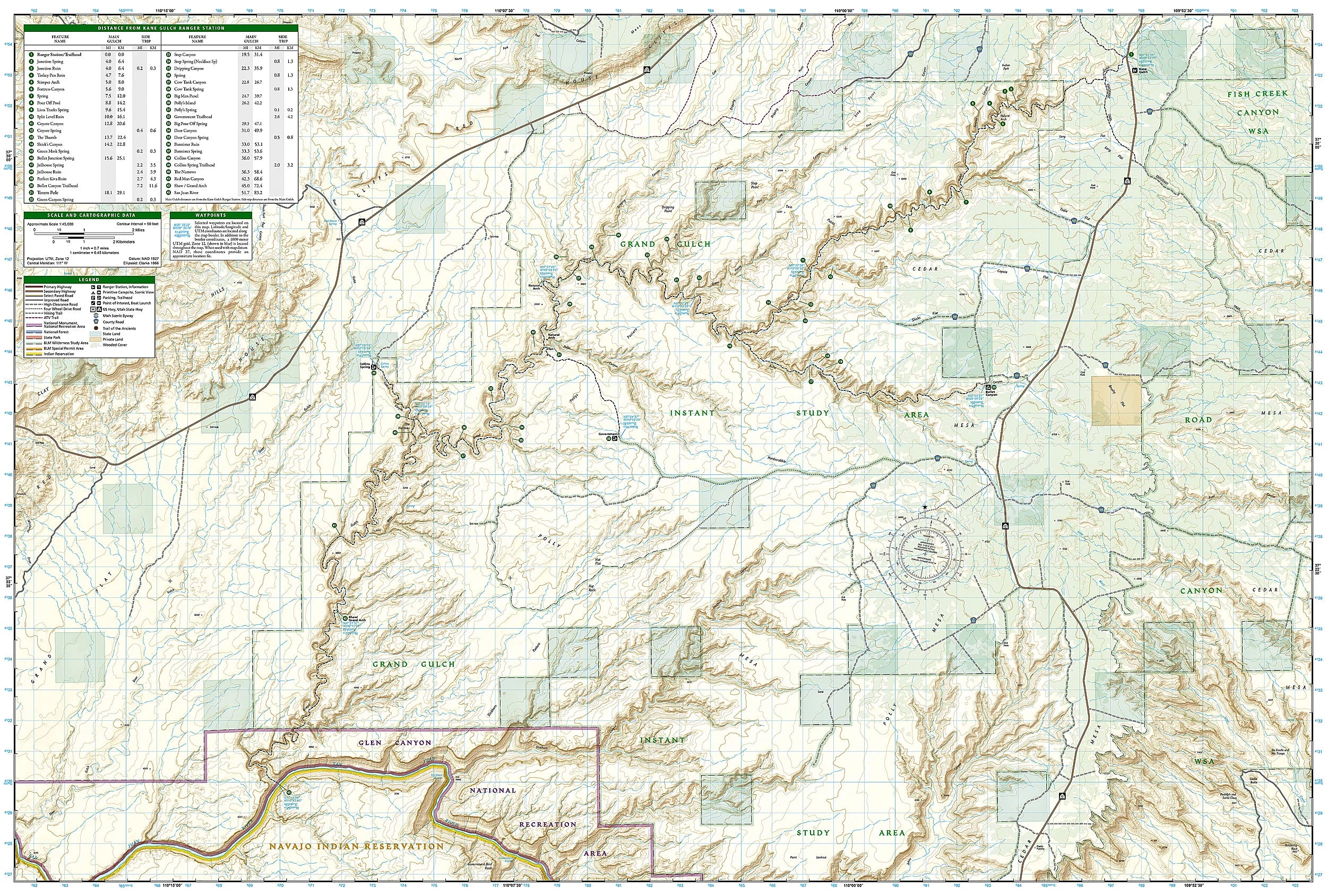 Nat Geo-Grand Gulch/Cedar Mesa Plateau No.706
