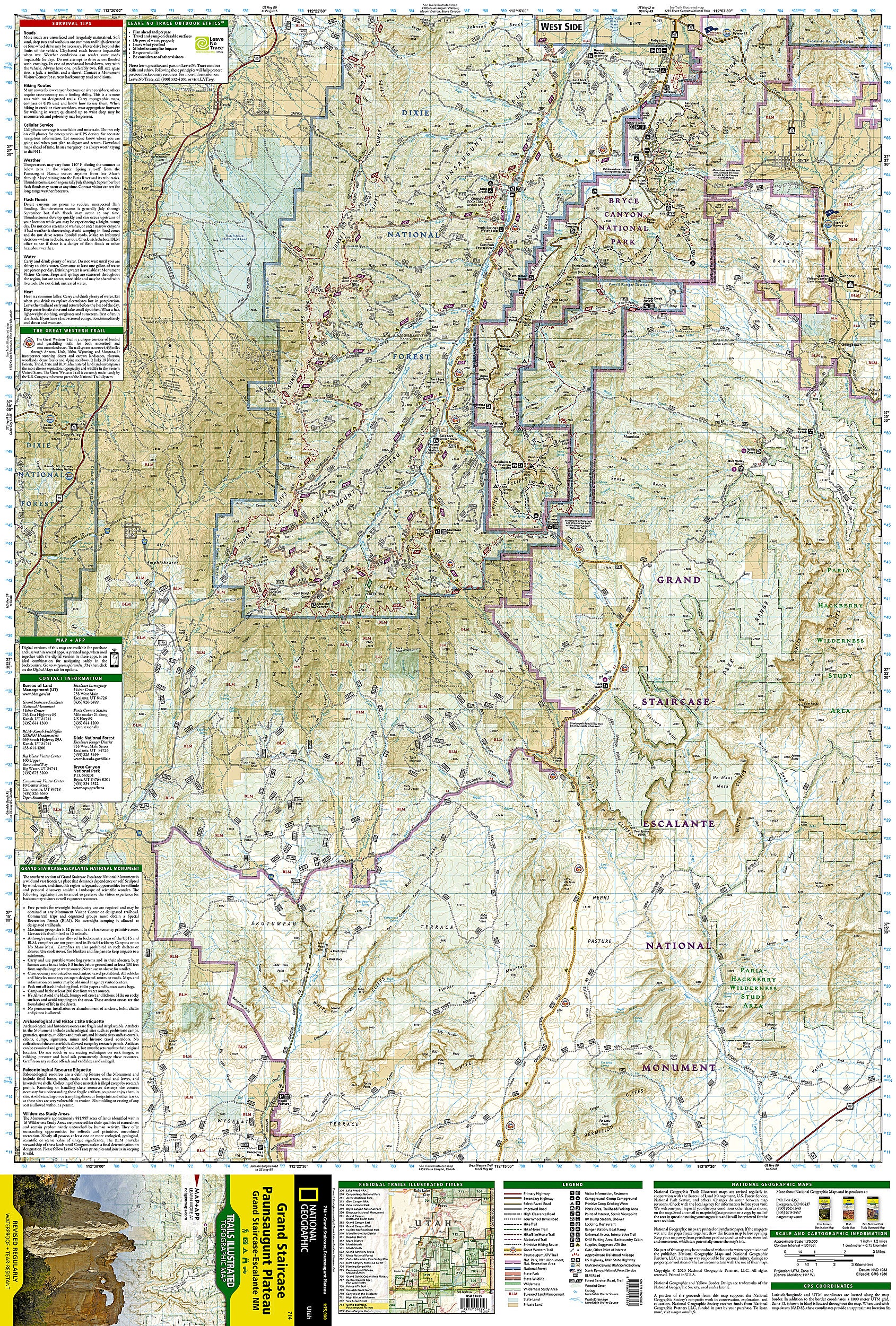 Nat Geo-Grand Staircase/Paunsaugunt Plateau No.714