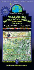 LATITUDE MAPS TELLURIDE, SILVERTON, OURAY