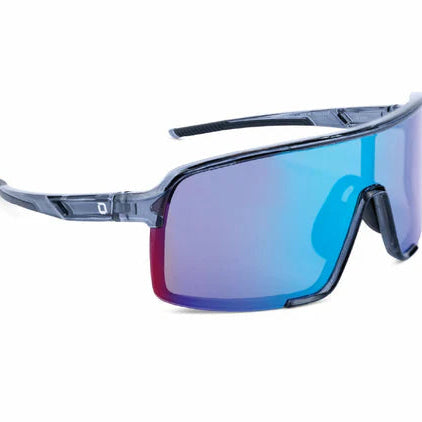 Optic Nerve-Vapor Trail Crystal Gray w/ Polarized Smoke Lens Green Mirror