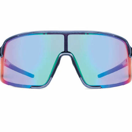 Optic Nerve-Vapor Trail Crystal Gray w/ Polarized Smoke Lens Green Mirror
