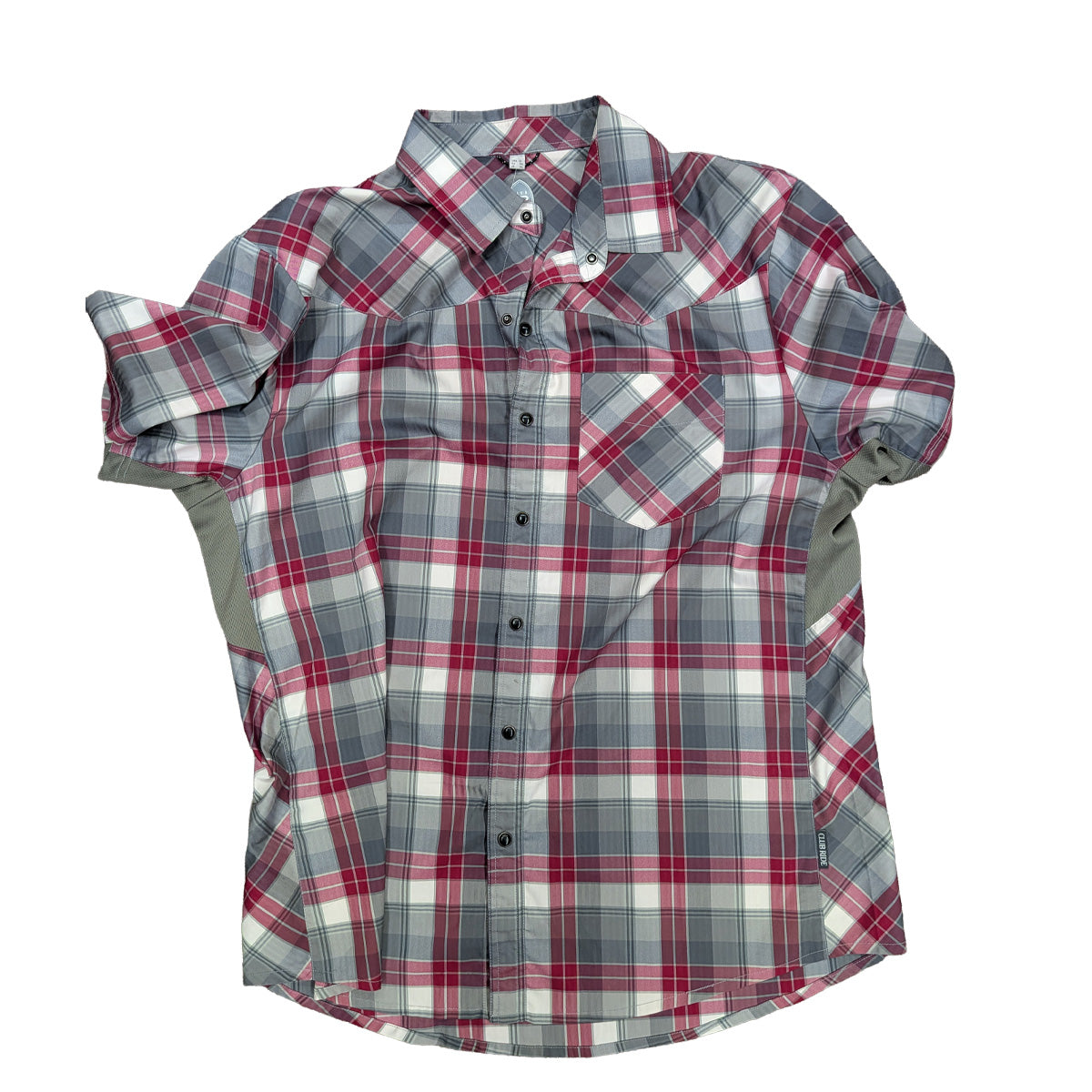 Used | Club Ride Red Plaid Button-Up Shirt - XL