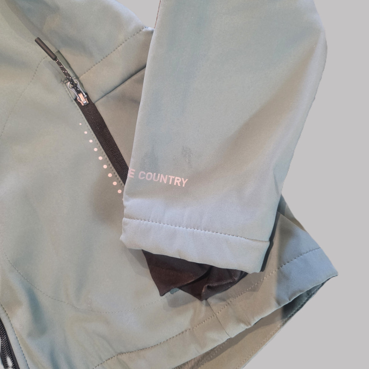 Free Country cuff and zippered pocket detail