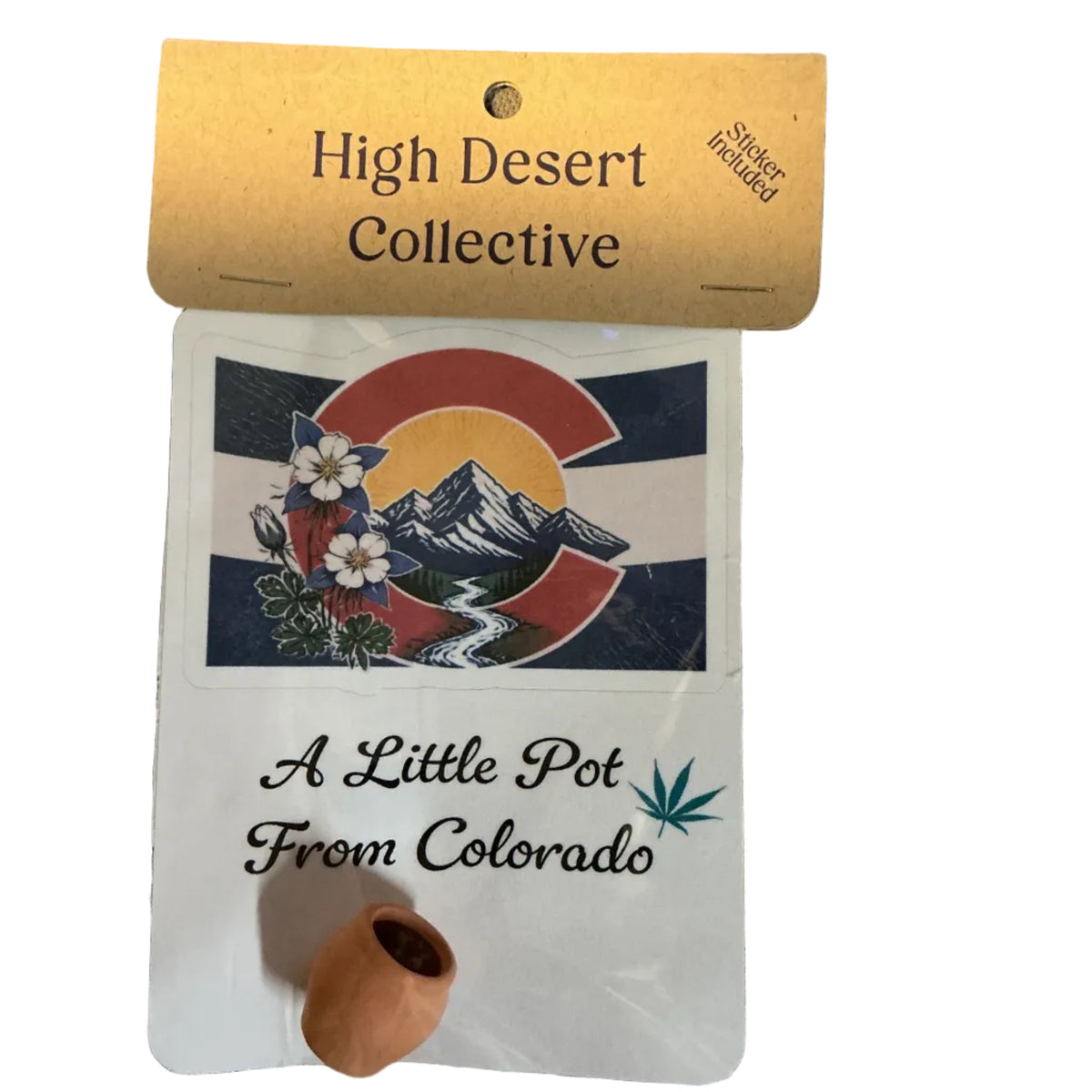 A Little Pot From Colorado With Sticker
