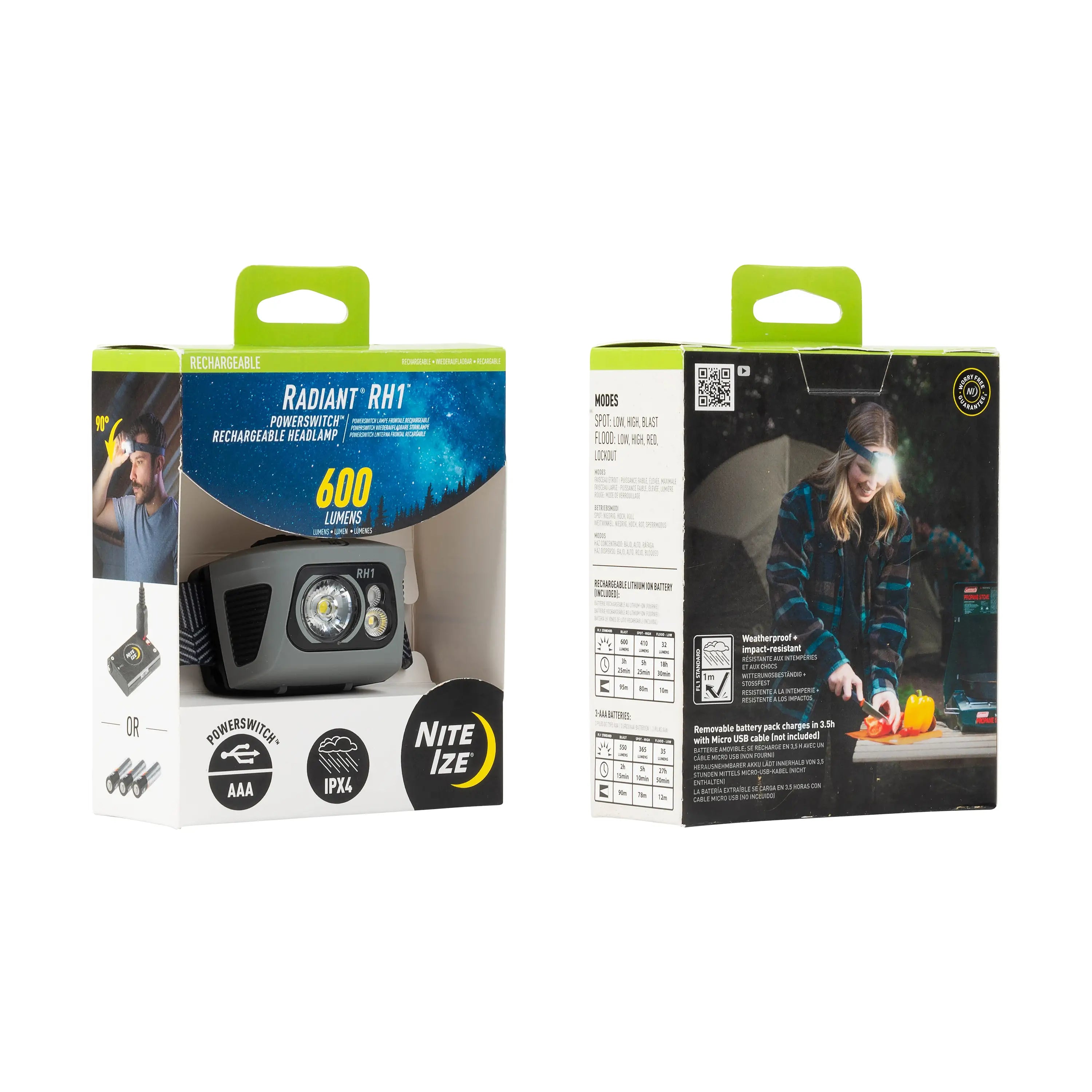 Nite Ize Radiant RH1 Rechargeable Headlamp