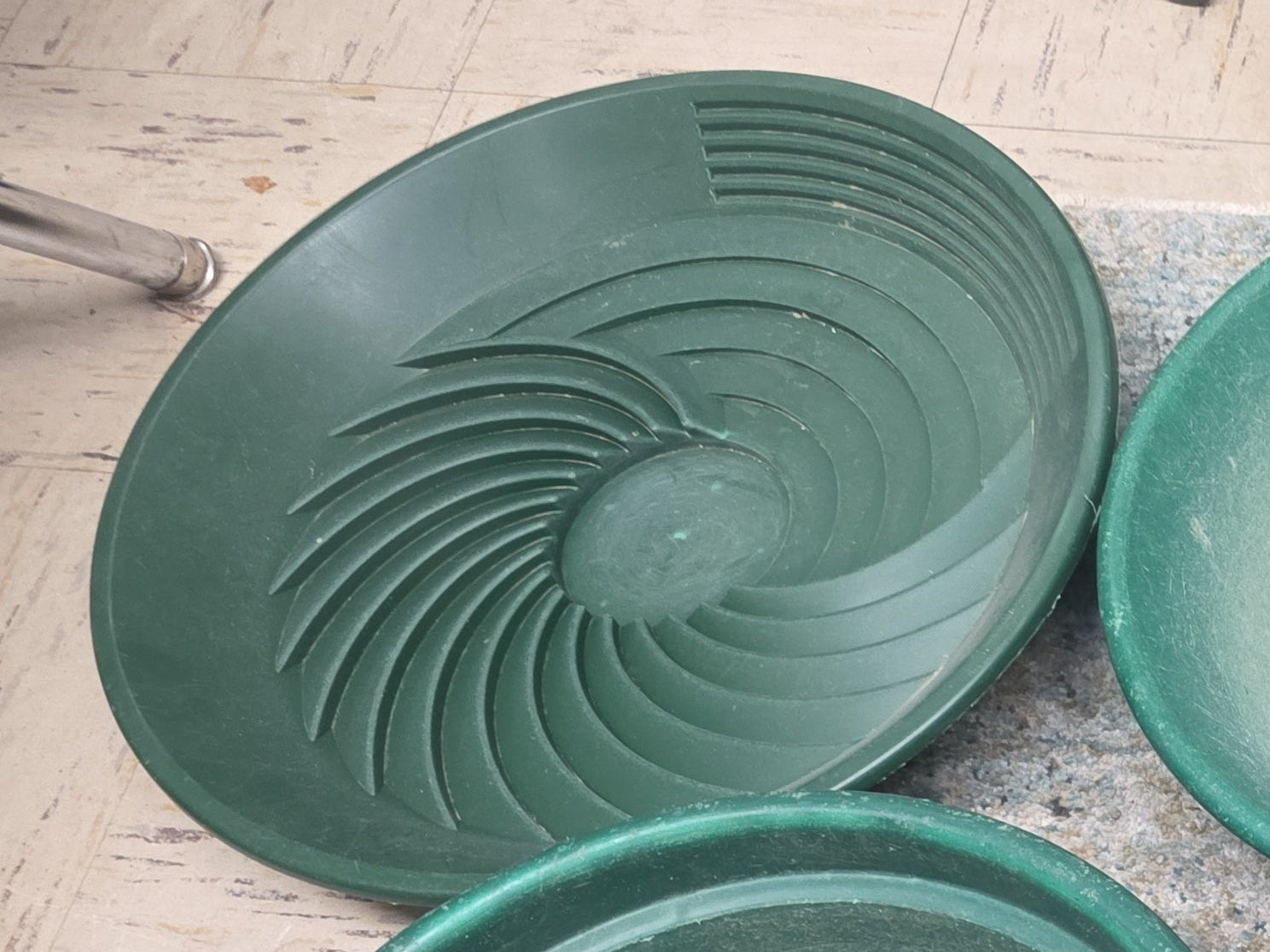 Large Spiral Gold Panning Pan-USED