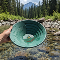 14" Green Gold Panning Pan-USED